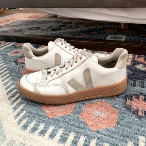 White Leather Vejas Sneakers